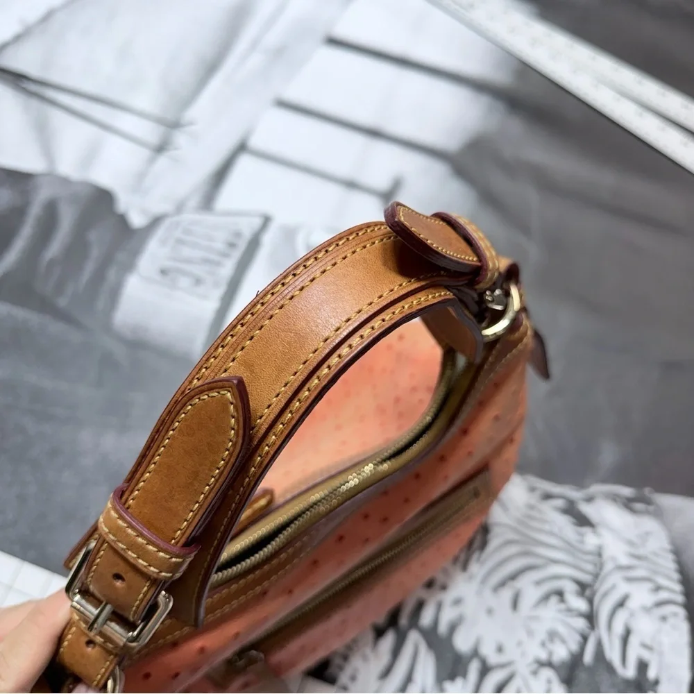 Dooney & Bourke Ostrich Quill Embossed Hobo Bag